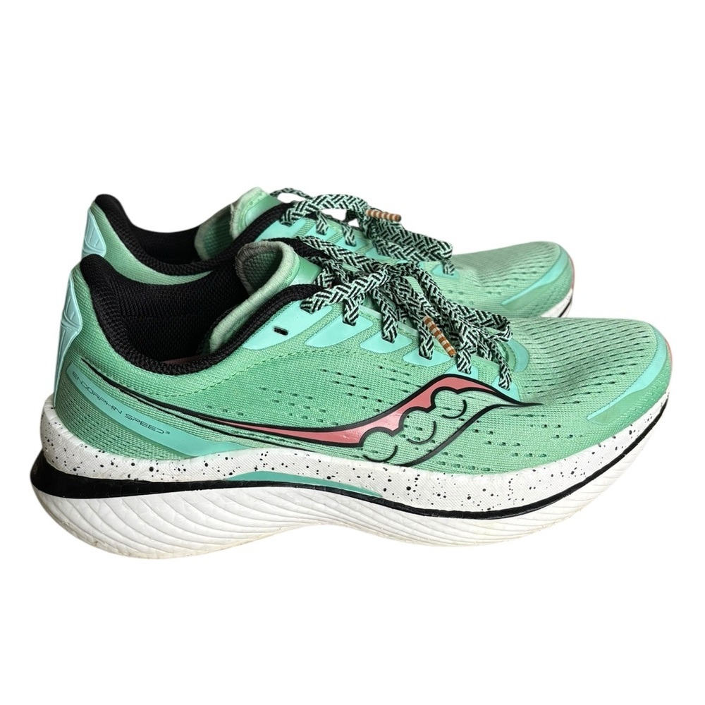 Saucony Endorphin Speed 3 Women’s Size 9 Green Blue Running Shoes Sneakers